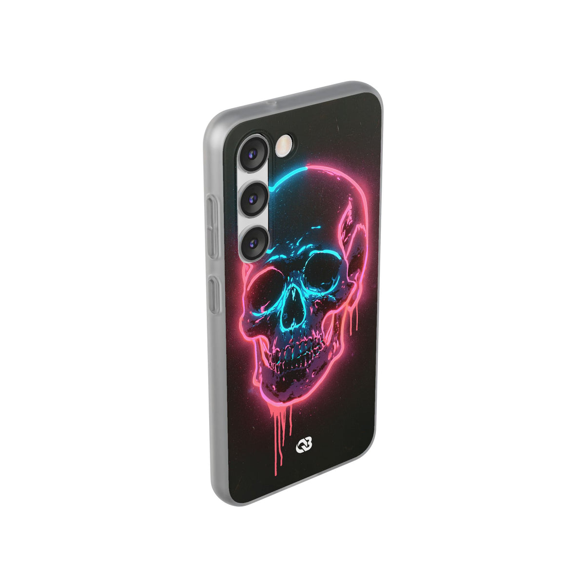 Neon Drip Skull · Lite Phone Case for Samsung · Black