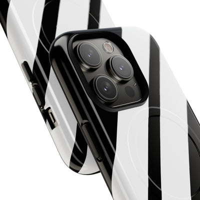 Obsidian White Bars · Tough+ Phone Case for iPhone · Magsafe