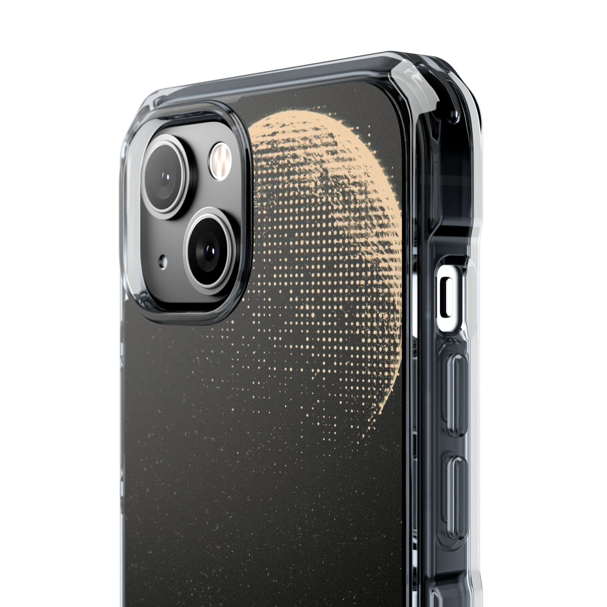 Lunar Metropolis Nocturne · Clear Impact Magnetic Phone Case for iPhone ·  Black