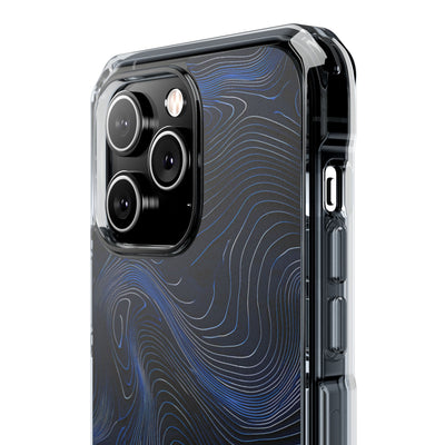 Blue Impact MagSafe Phone Case for iPhone - Cobalt Contour Ridge
