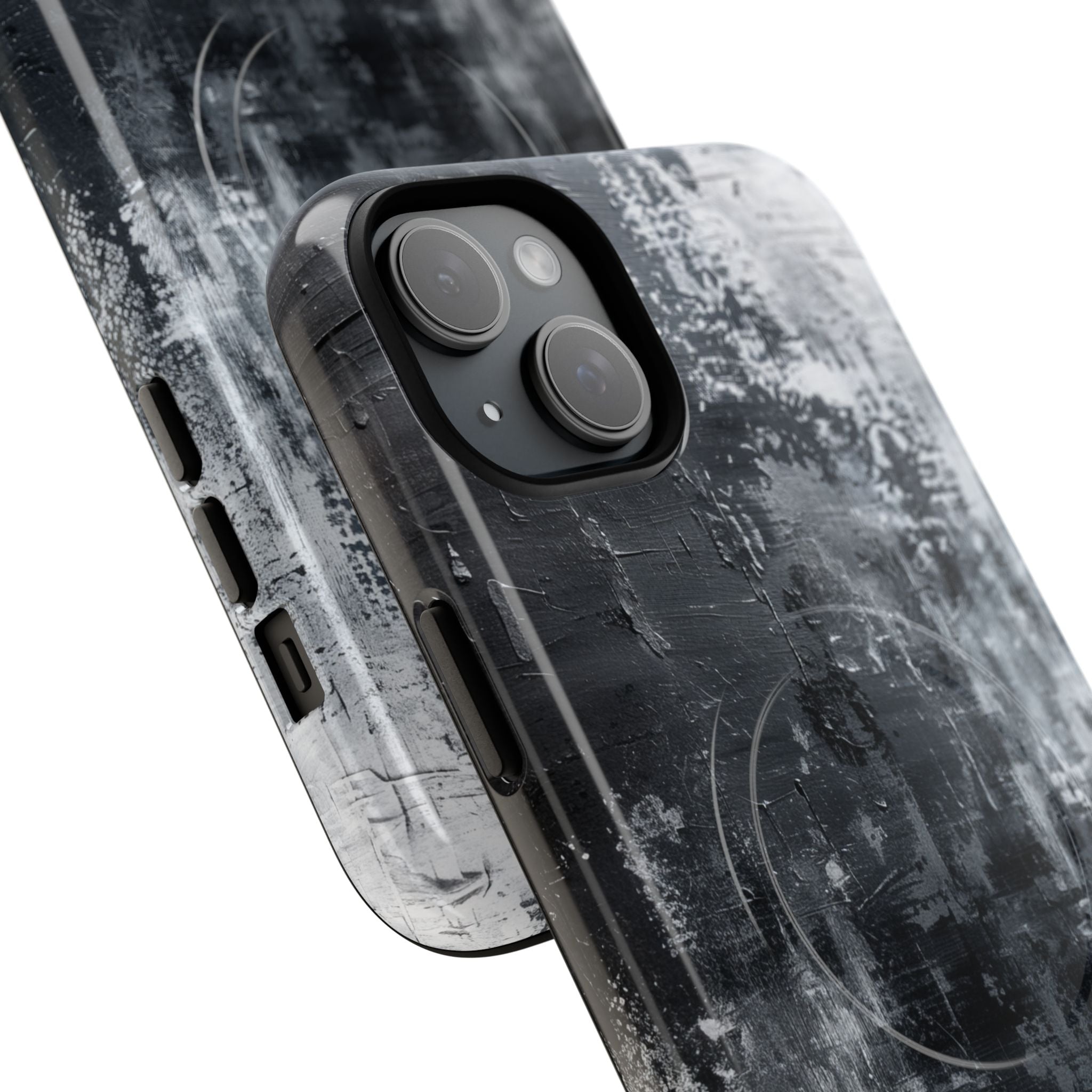 Textured Blackscape iPhone 15 Plus Case - Tough+