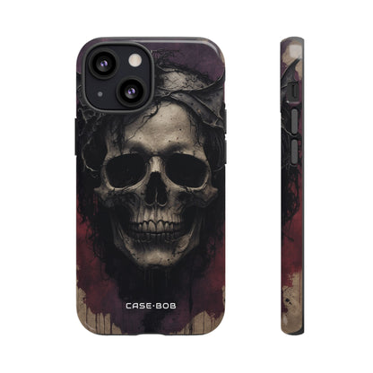 Gothic Skull Crown iPhone 13 Mini Case - Tough
