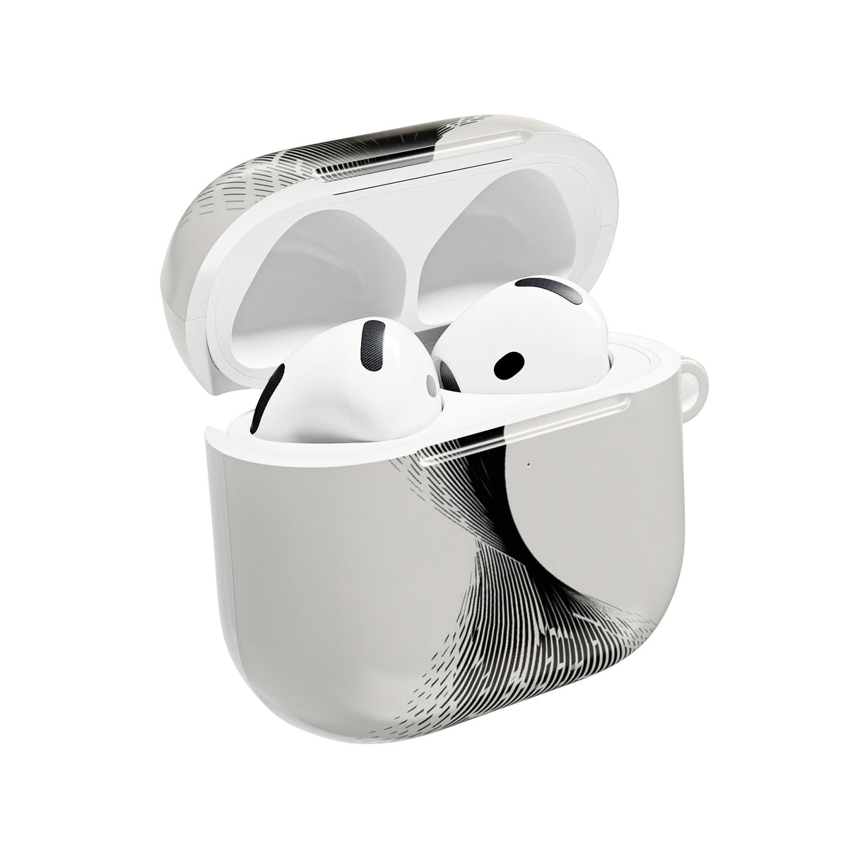 Helical Grid · Hard Case for AirPods & AirPods Pro · Grey