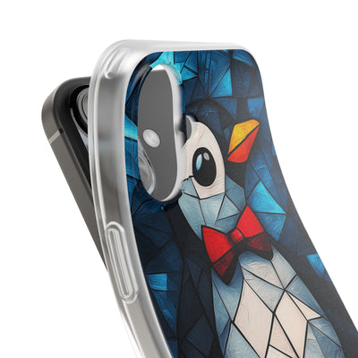 Mosaic Bowtie Penguin · Soft Phone Case for iPhone