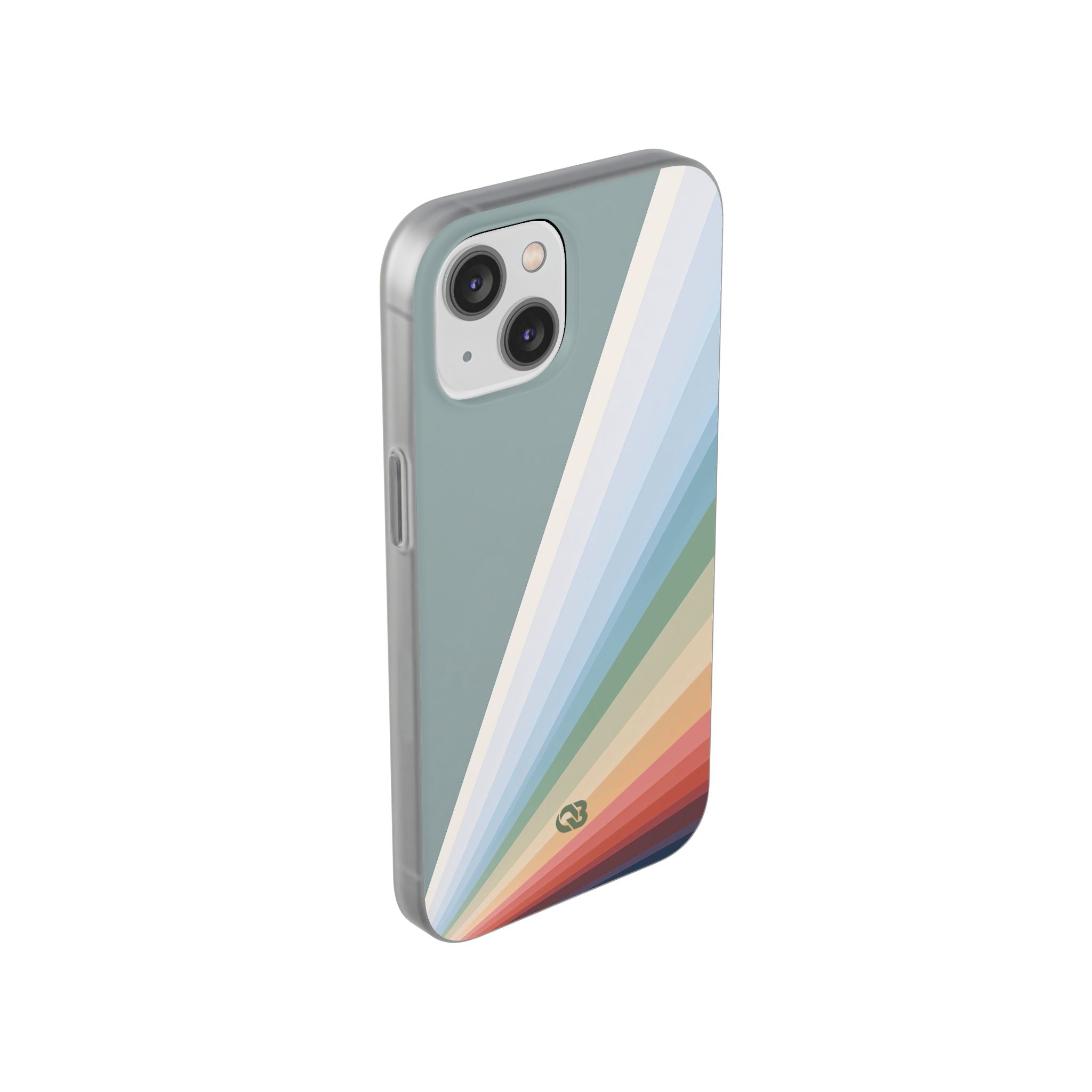 Green Lite Phone Case for iPhone - Sage Prism Beam