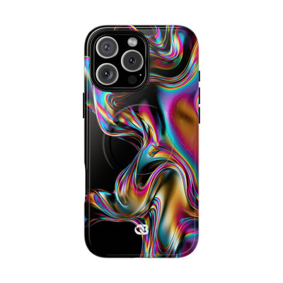 Purple Tough 2.0 Magsafe Phone Case for iPhone - Liquid Neon Chrome