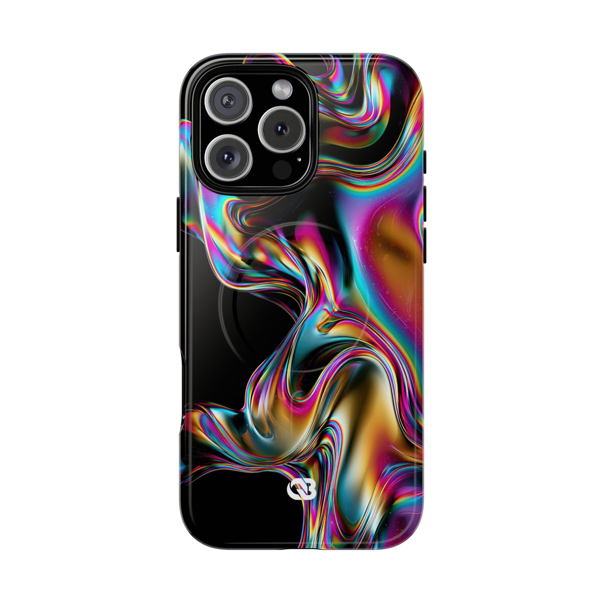 Purple Tough 2.0 Magsafe Phone Case for iPhone - Liquid Neon Chrome