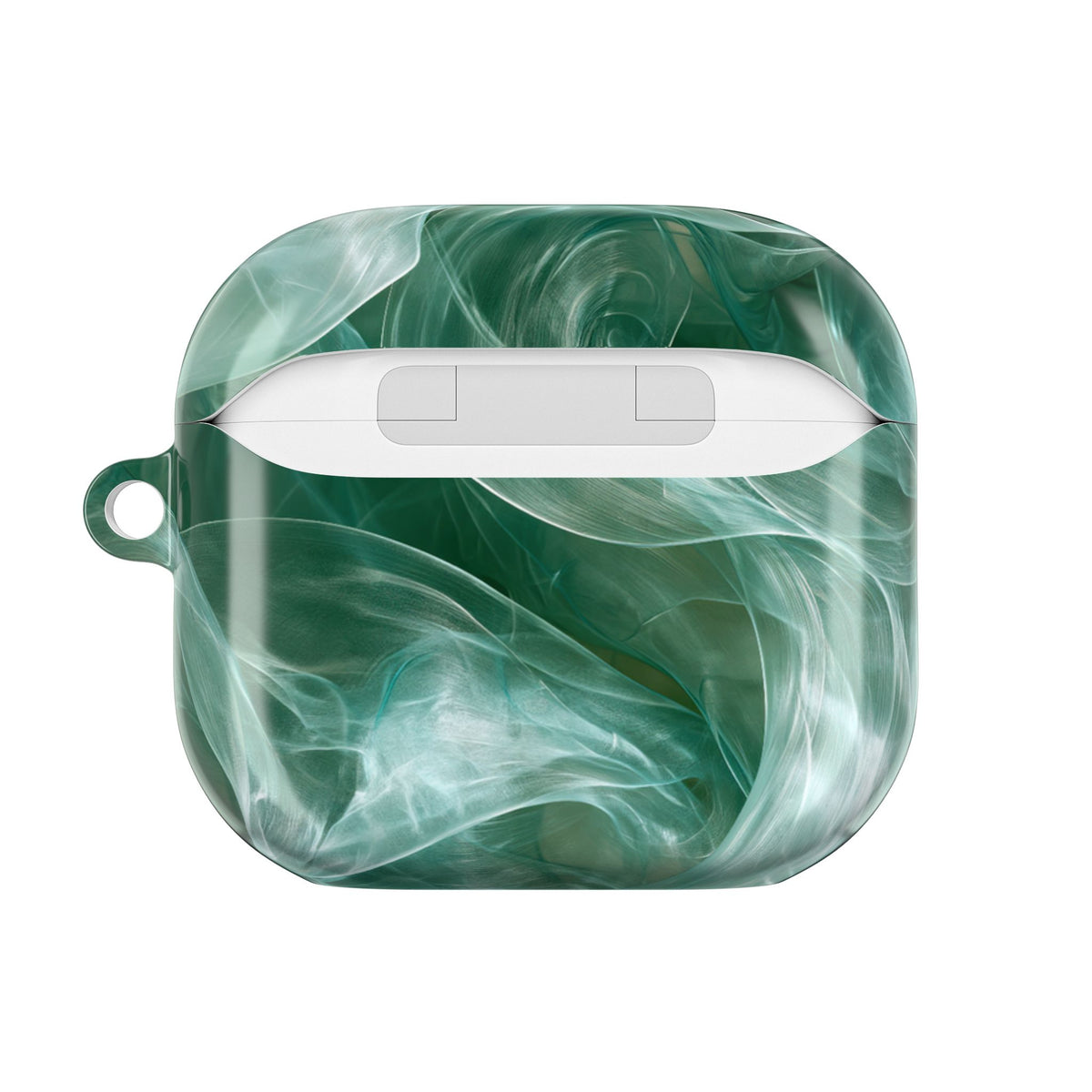 Translucent Aqua Flow · Hard Case for AirPods & AirPods Pro · Teal