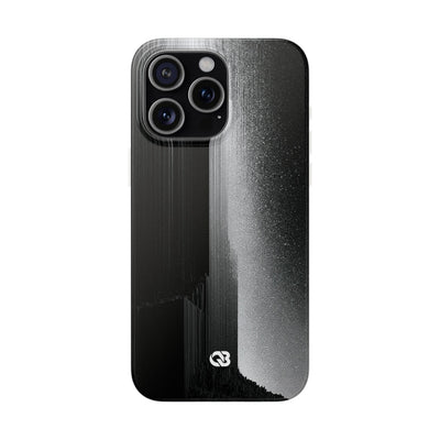 Black Lite Phone Case for iPhone - Brutalist Pixel Monolith