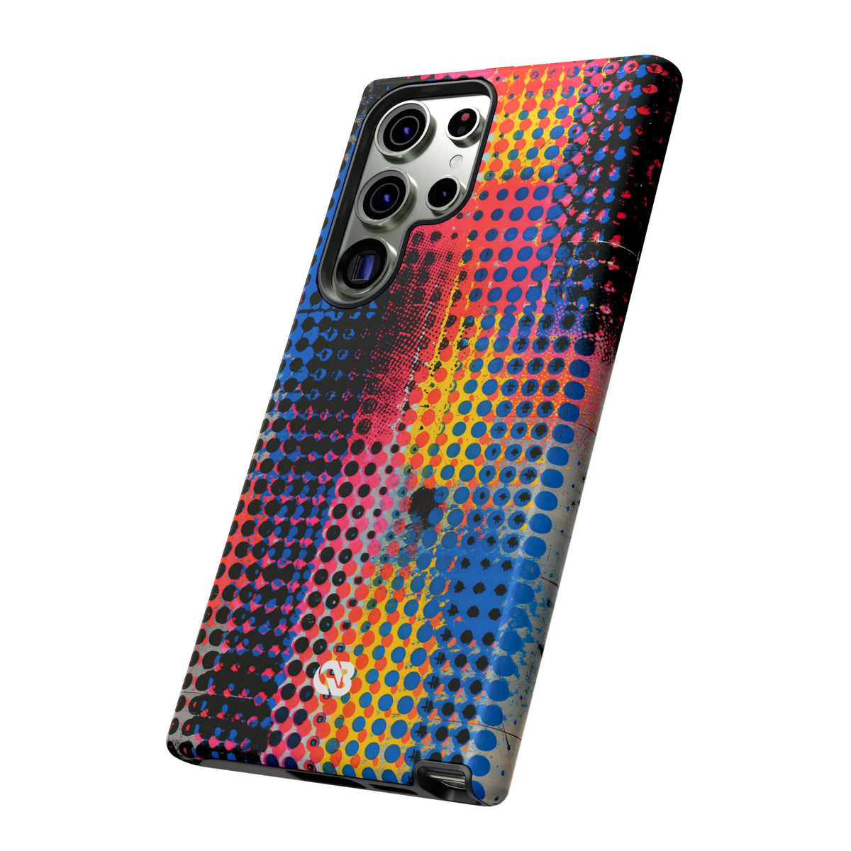 Chromatic Halftone Grid · Tough Phone Case for Samsung · Blue