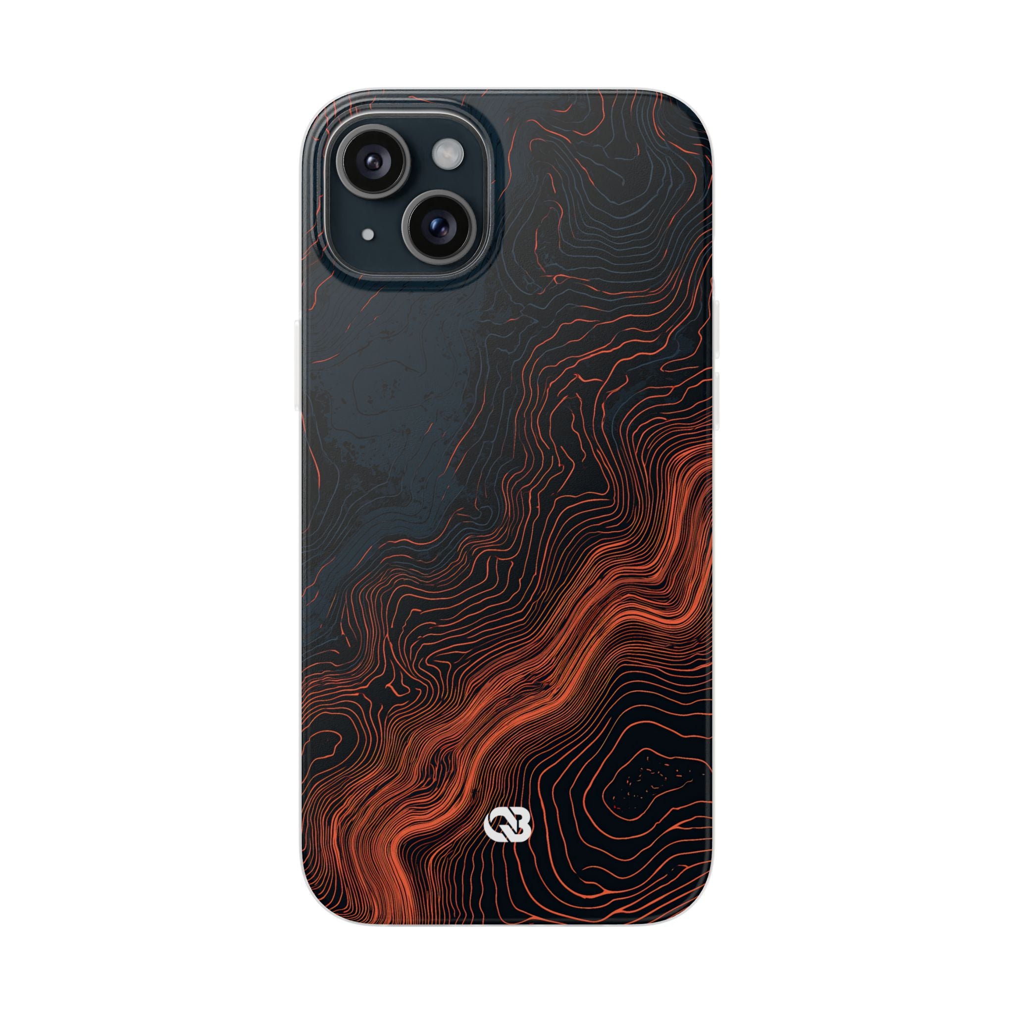Black Lite Phone Case for iPhone - Volcanic Basalt Map