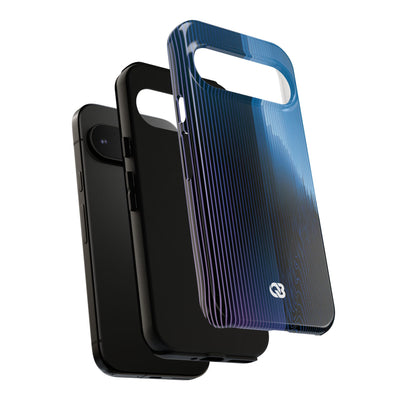 Blue Tough Phone Case for Google Pixel - Indigo Distortion Wave