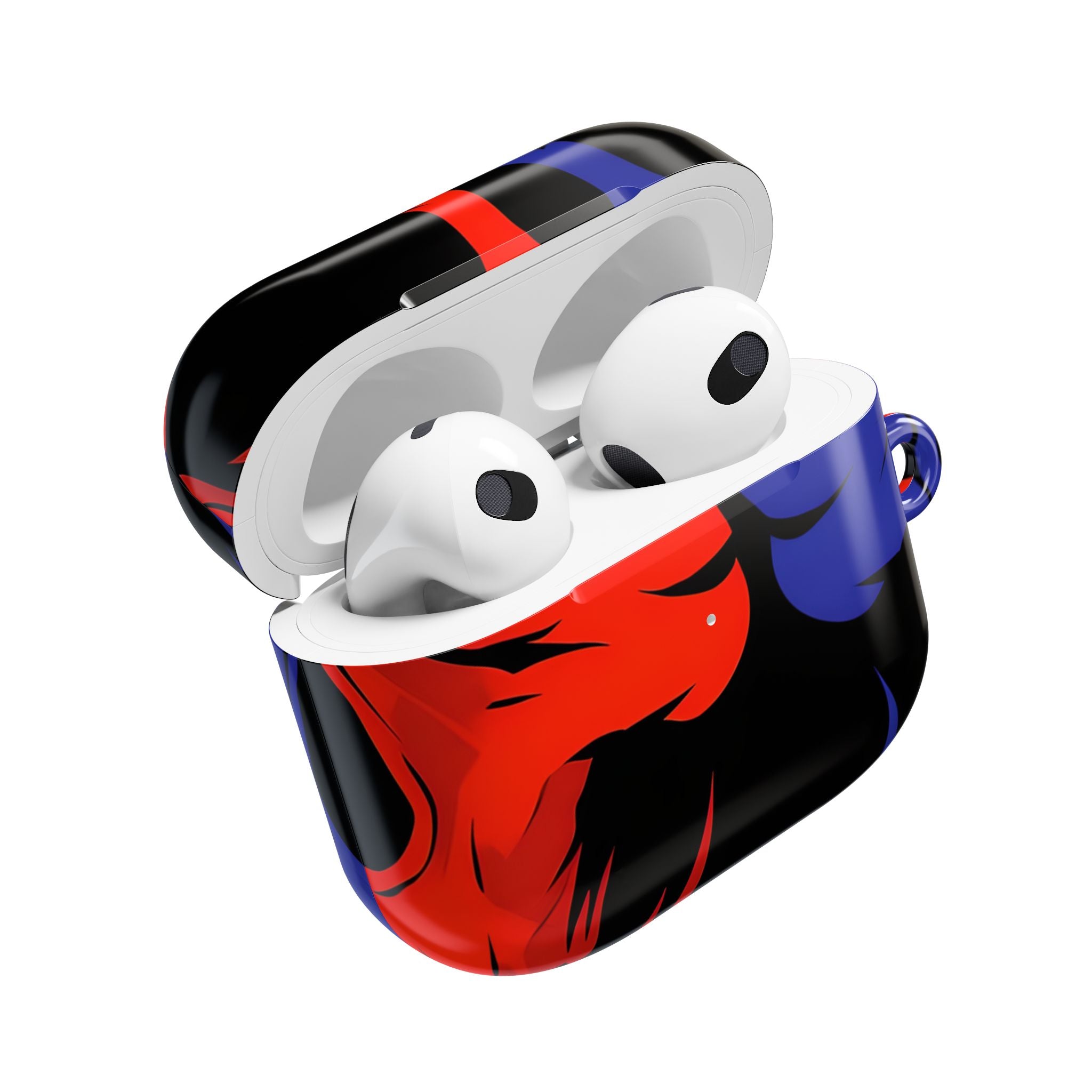 Dual Skulls RedBlue - AirPods Cover