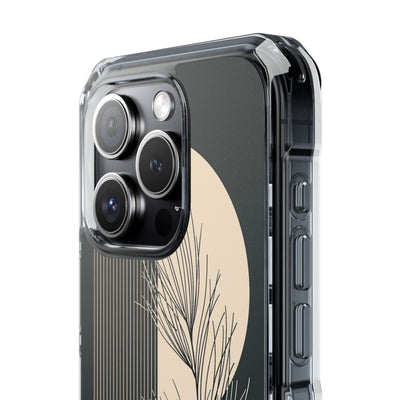 Black Impact MagSafe Phone Case for iPhone - Obsidian Sand Willow
