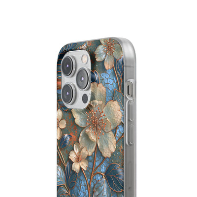 Gilded Blossom Reverie · Lite Phone Case for iPhone ·  Teal