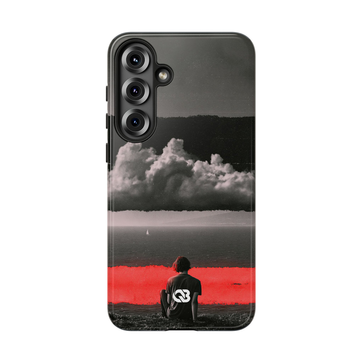 Crimson Horizon · Tough Phone Case for Samsung · Black