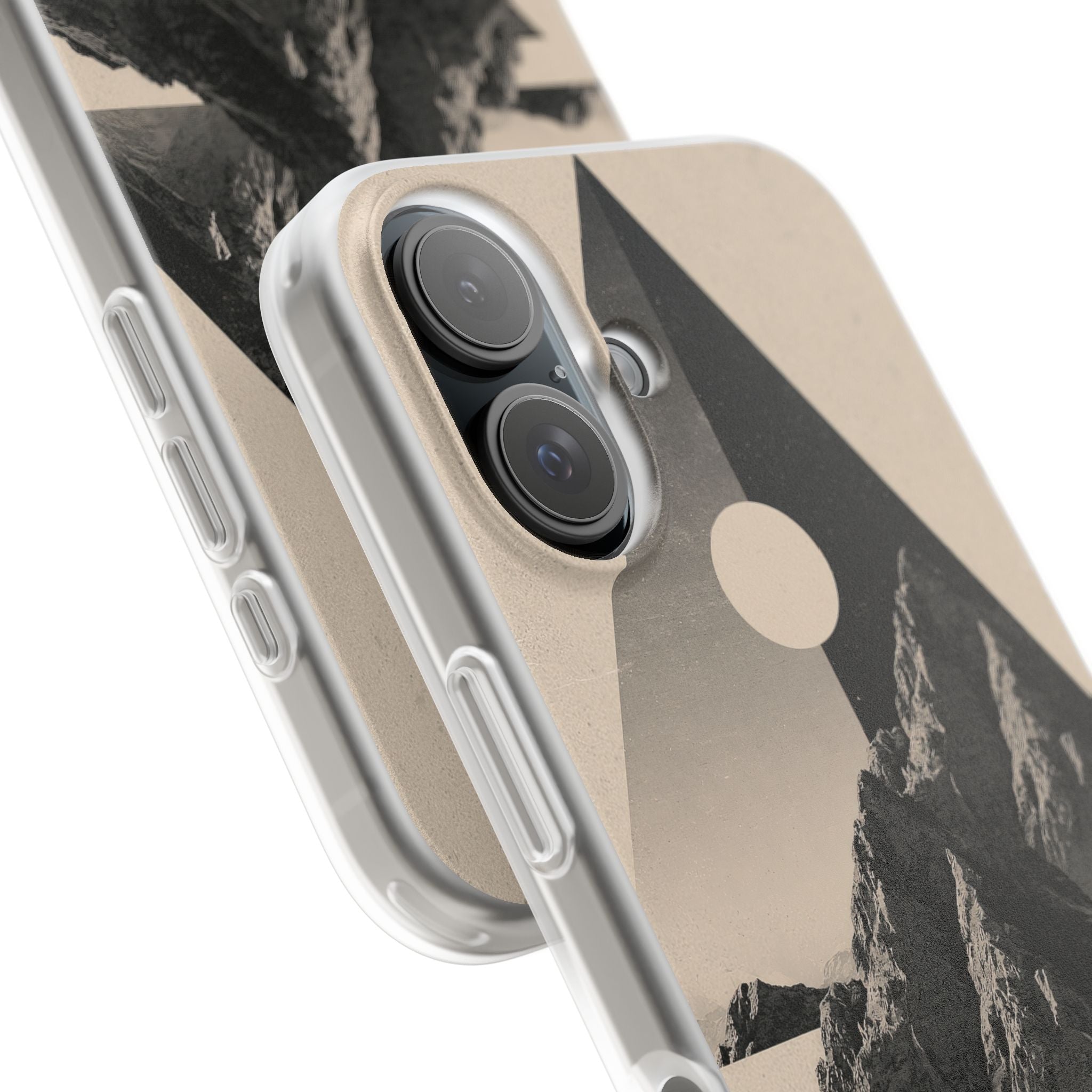 Beige Lite Phone Case for iPhone - Obsidian Summit Parchment