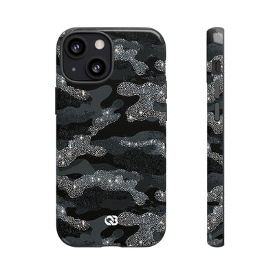 Glitter Shadow Camo · Tough Phone Case for iPhone · Black
