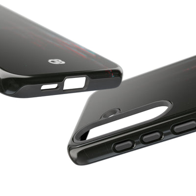 Black Tough Phone Case for Samsung - Corrupted Data Stream
