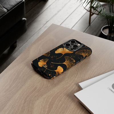 Gilded Ginkgo · Tough Phone Case for iPhone · Gold