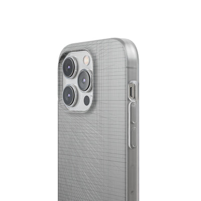 Grey Lite Phone Case for iPhone - Chrome Mesh Warp
