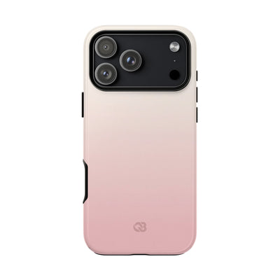 Pink Tough Phone Case for iPhone - Frosted Blush Horizon
