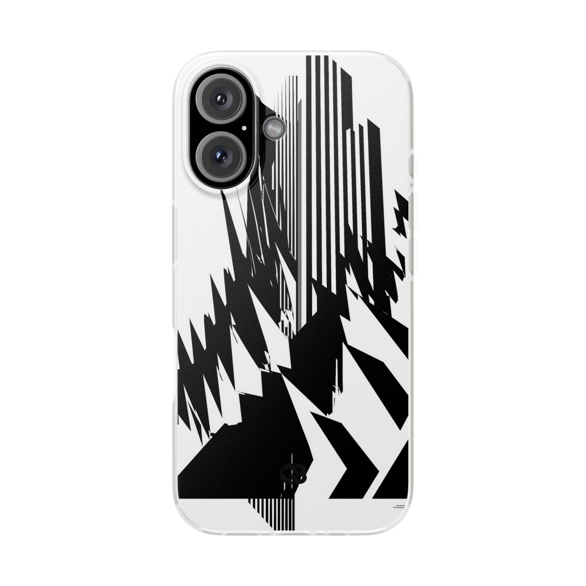 White Lite Phone Case for iPhone - Shattered Vector Spire
