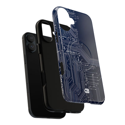 Blue Tough 2.0 Magsafe Phone Case for iPhone - Cobalt Data Stream