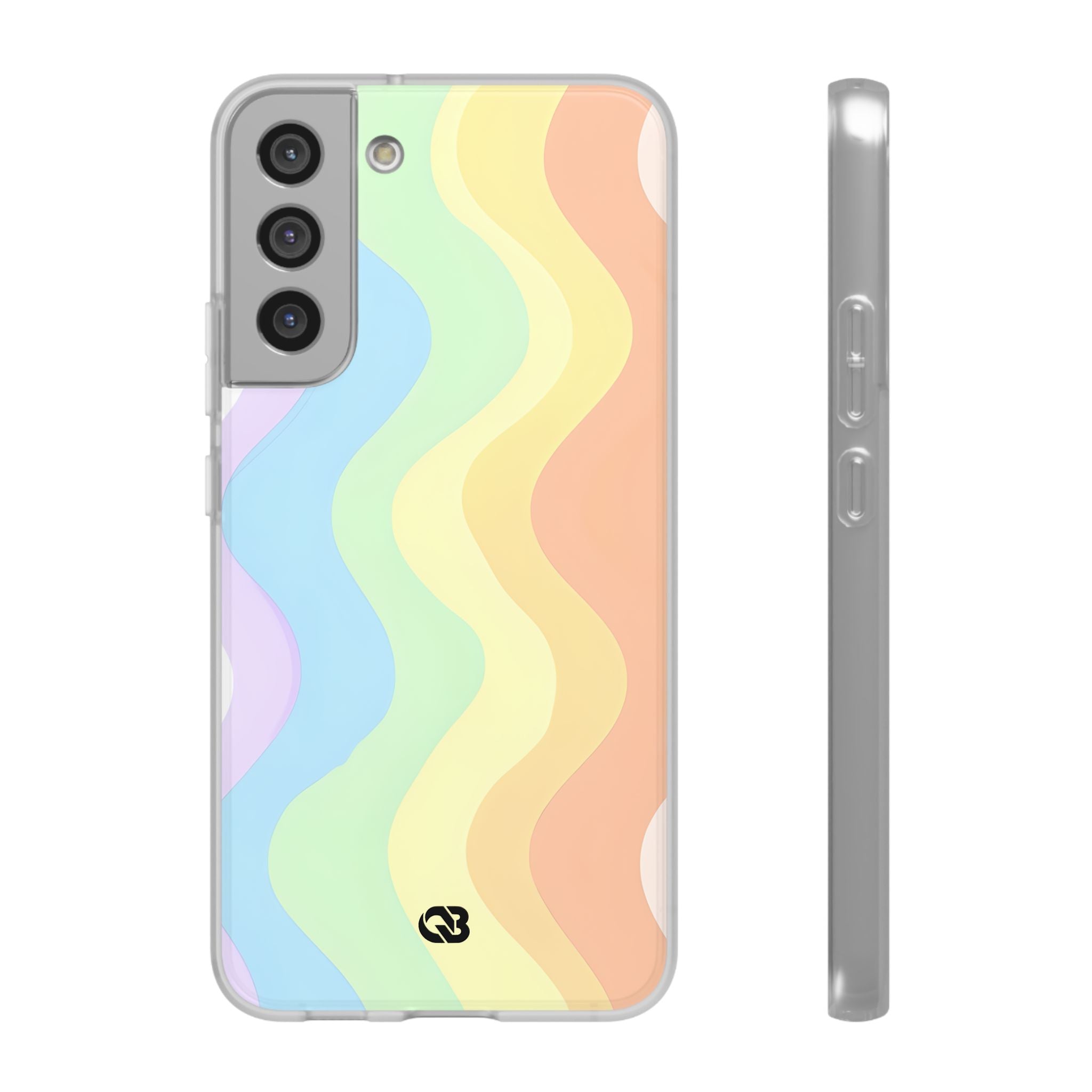 Pastel Ripple Flow · Soft Handyhülle für Samsung