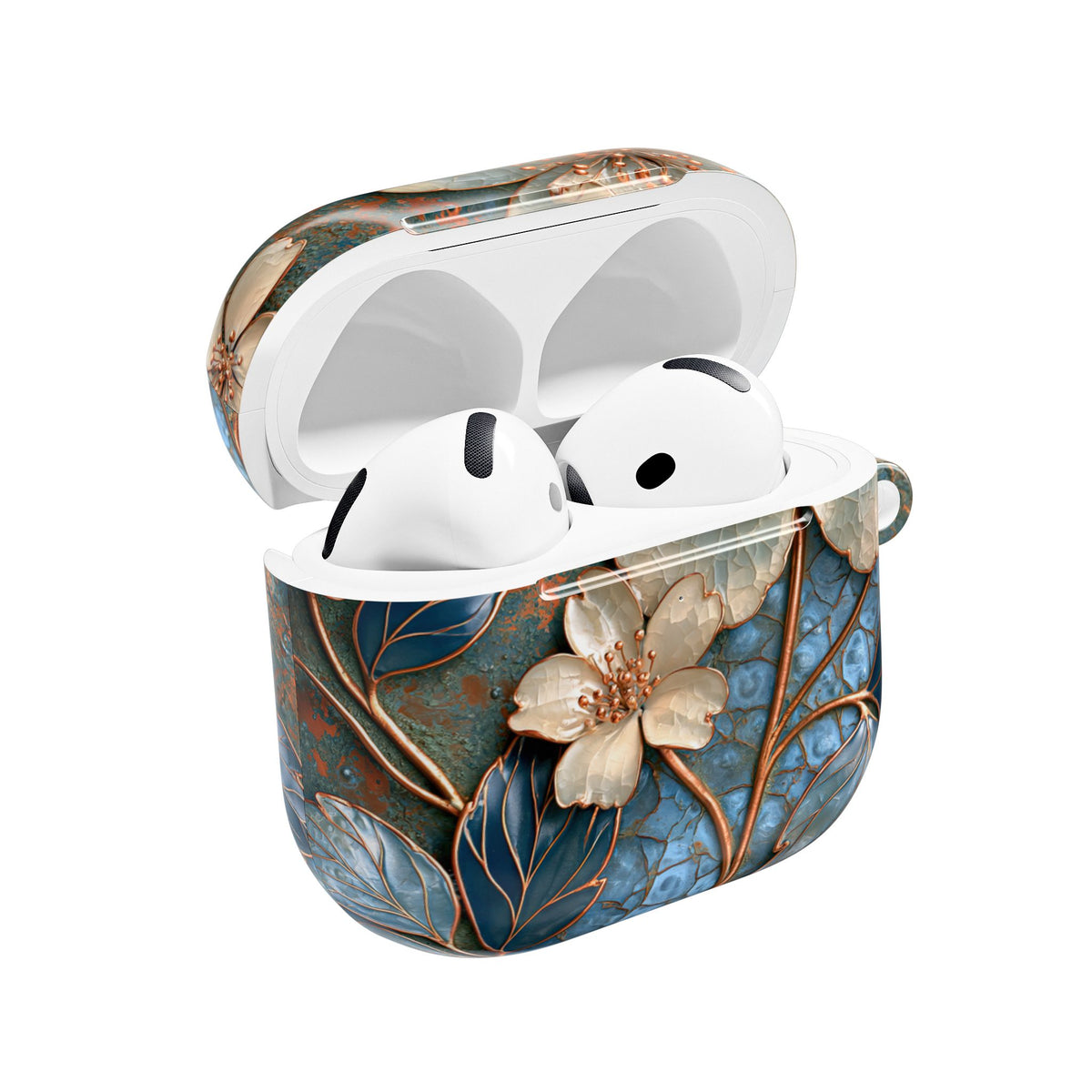 Gilded Blossom Reverie · Hard Case for AirPods & AirPods Pro · Teal