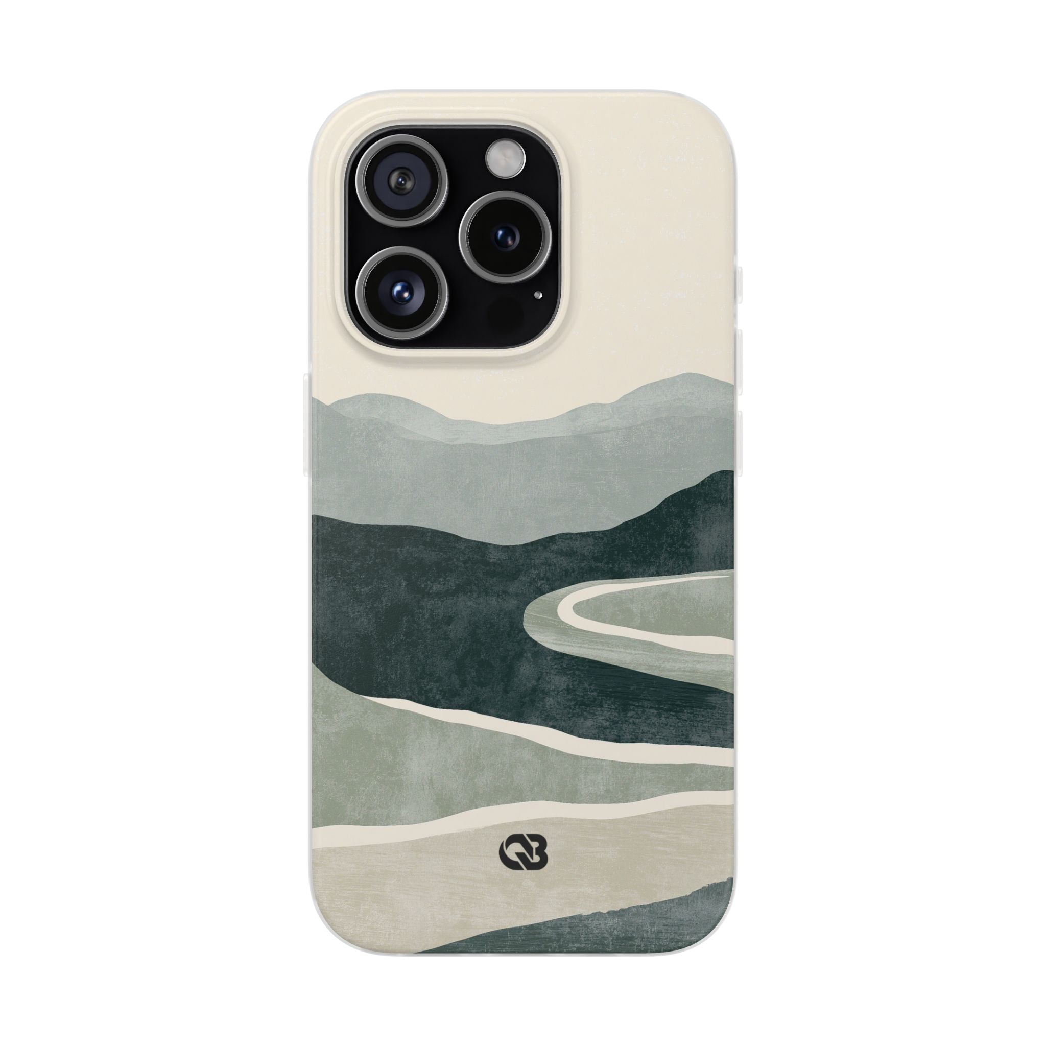Green Lite Phone Case for iPhone - Misty Sage Valley