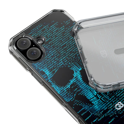 Cyan Glitch Skull · Impact Custodia per iPhone · Magsafe