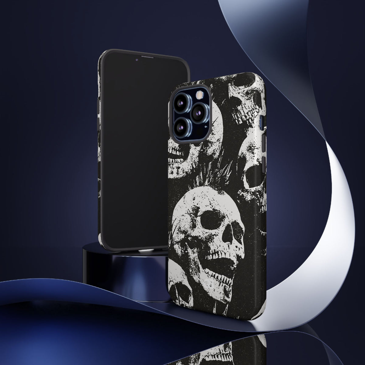 Punk Skull Riot · Tough Phone Case for iPhone · Black
