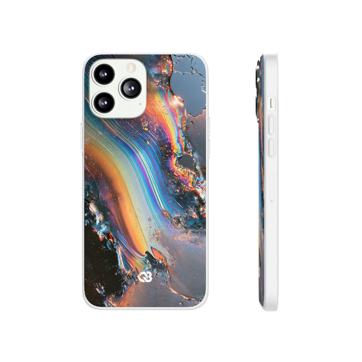 Prismatic Aura Flow · Lite Phone Case for iPhone ·  Blue