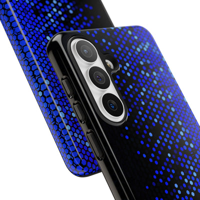Cobalt Hex Dispersion · Tough Phone Case for Samsung · Blue