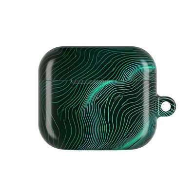 Emerald Topo Ridge · Hard Case for AirPods & AirPods Pro · Green