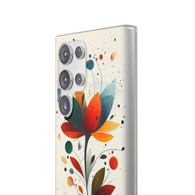 Burnt Petal Abstract · Soft Handyhülle für Samsung