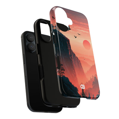 Orange Tough Phone Case for iPhone - Crimson Ridge Flight