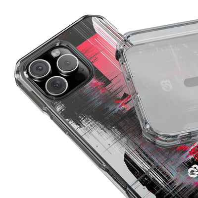 Black Impact MagSafe Phone Case for iPhone - Crimson Data Leak