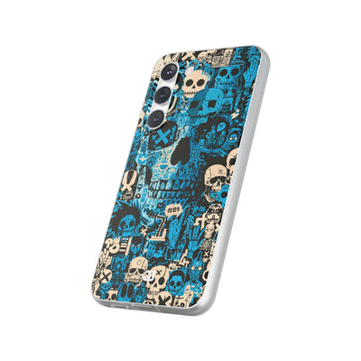 Electric Skull Graffiti · Lite Phone Case for Samsung · Blue
