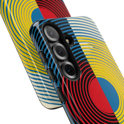 Blue Tough Phone Case for Samsung - Primary Circuit Orbit
