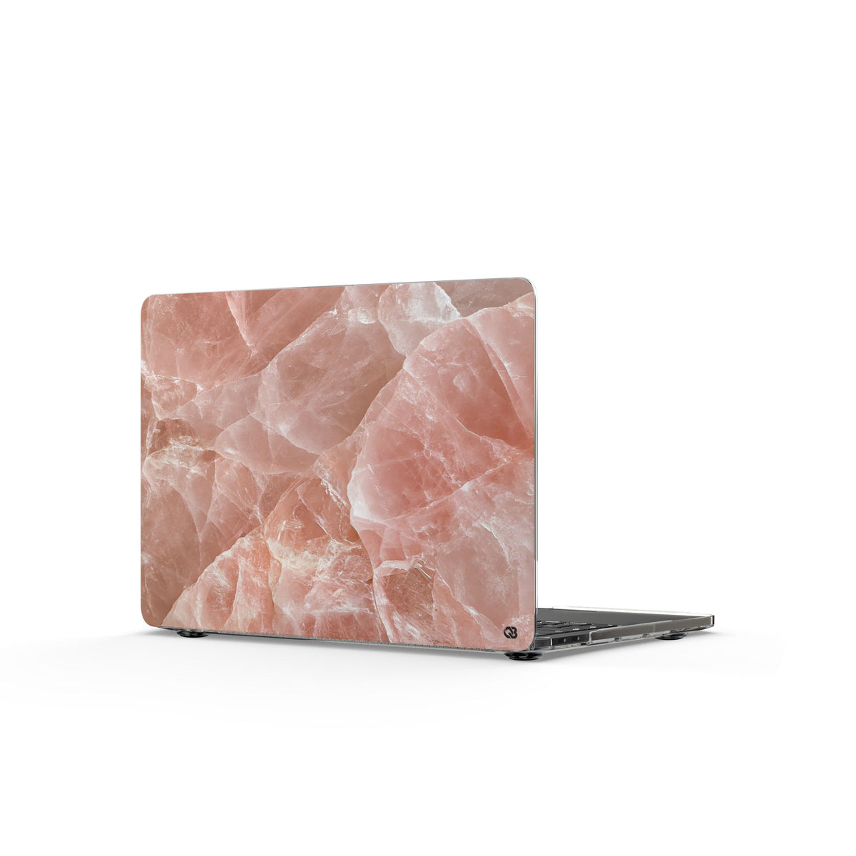 Rose Quartz Facet · Clear Hard Case for MacBook · Pink