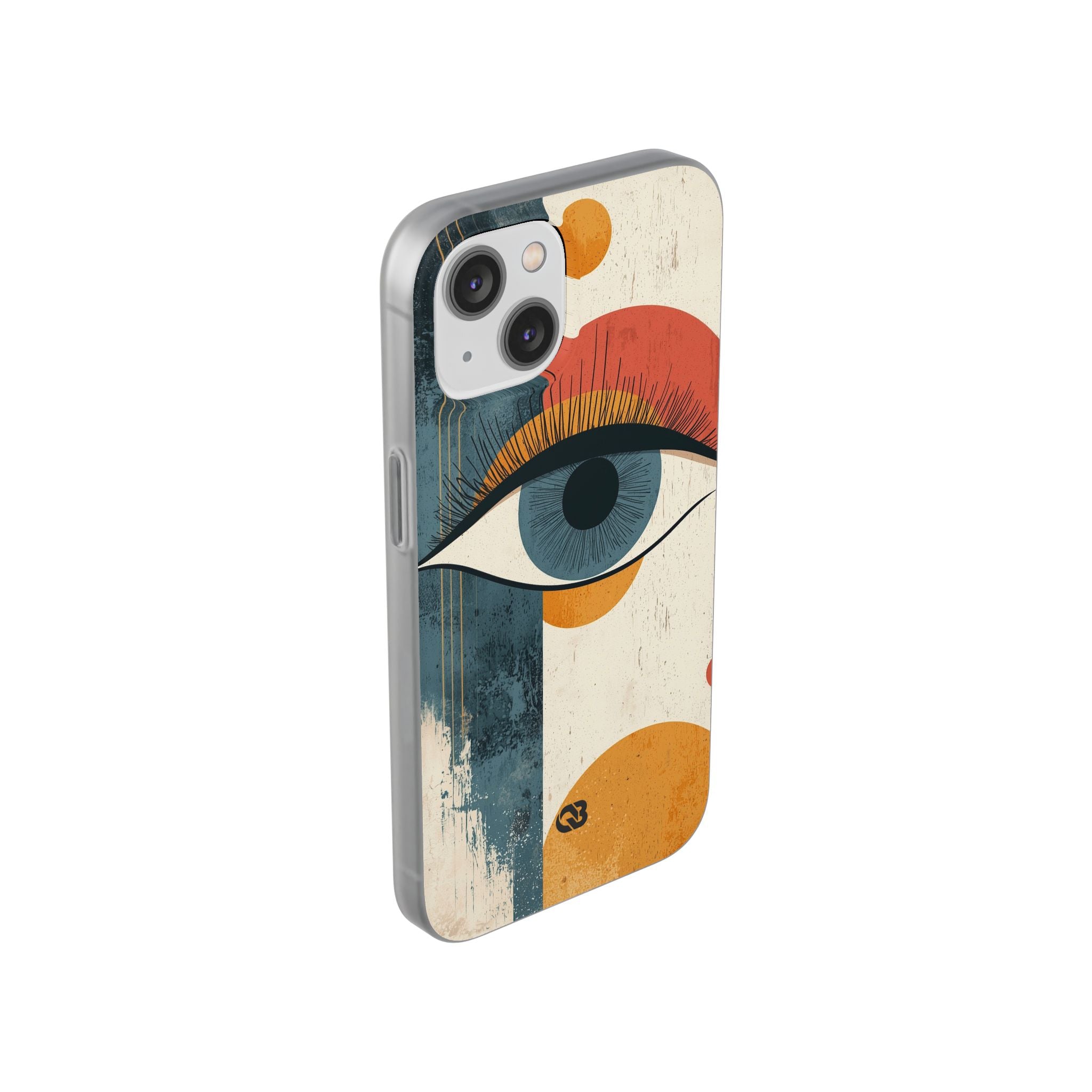 Distressed Azure Ocular · Soft Phone Case for iPhone