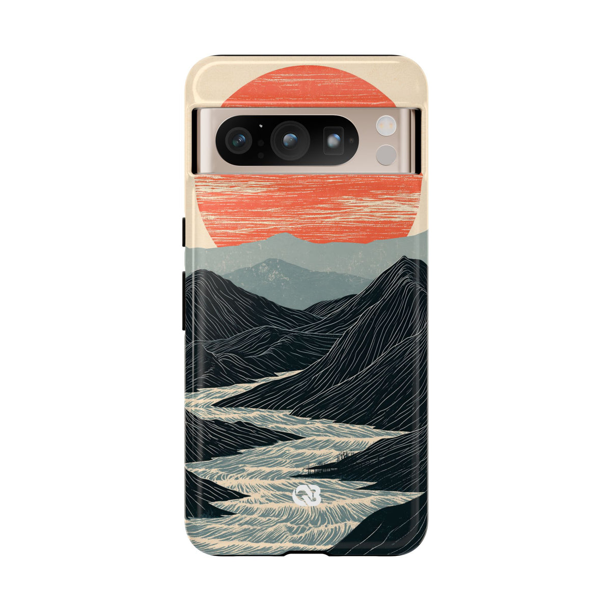 Crimson Ridge Horizon · Tough Phone Case for Pixel ·  Black