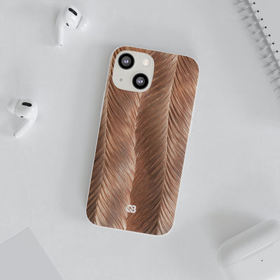 Rose Gold Weave · Lite Phone Case for iPhone ·  Brown
