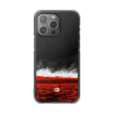 Crimson Horizon · Impact Magnetic Phone Case for iPhone ·  Black