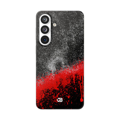 Crimson Noir Drip · Lite Phone Case for Samsung · Black