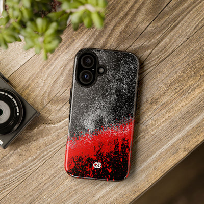 Crimson Noir Drip · Tough Phone Case for iPhone · Black
