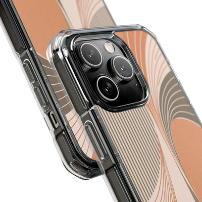 Orange Impact MagSafe Phone Case for iPhone - Desert Arc Horizon