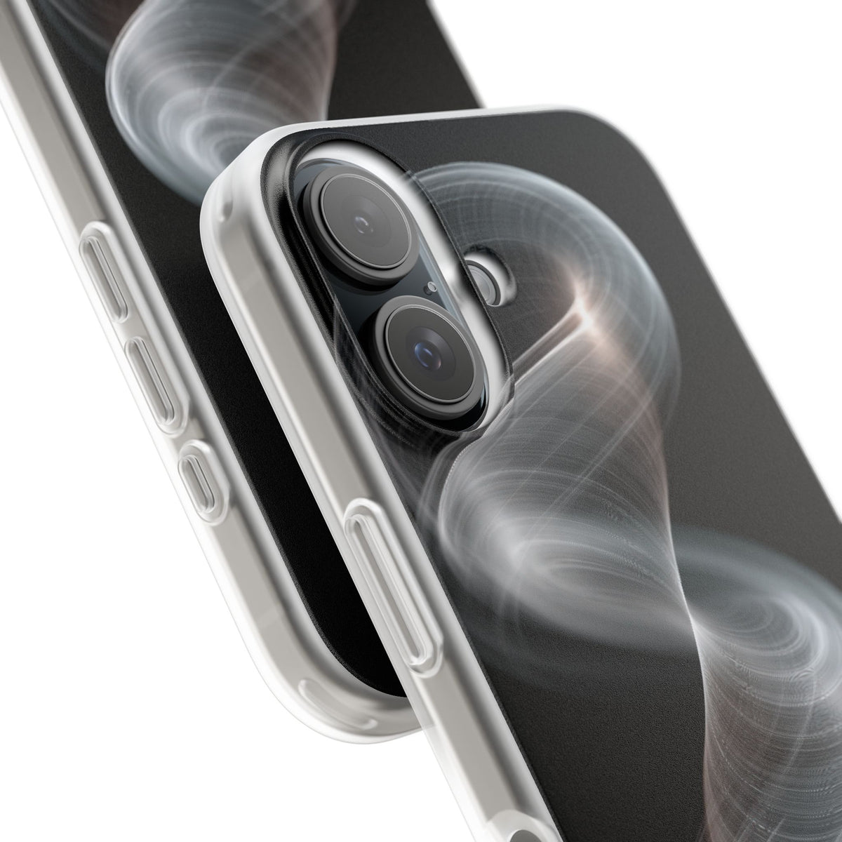 Luminous Vortex · Lite Phone Case for iPhone ·  Black